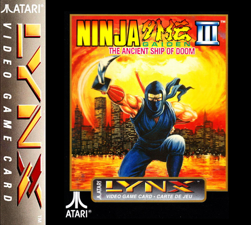 Ninja Gaiden III - The Ancient Ship of Doom (USA, Europe) Lynx Game Cover
